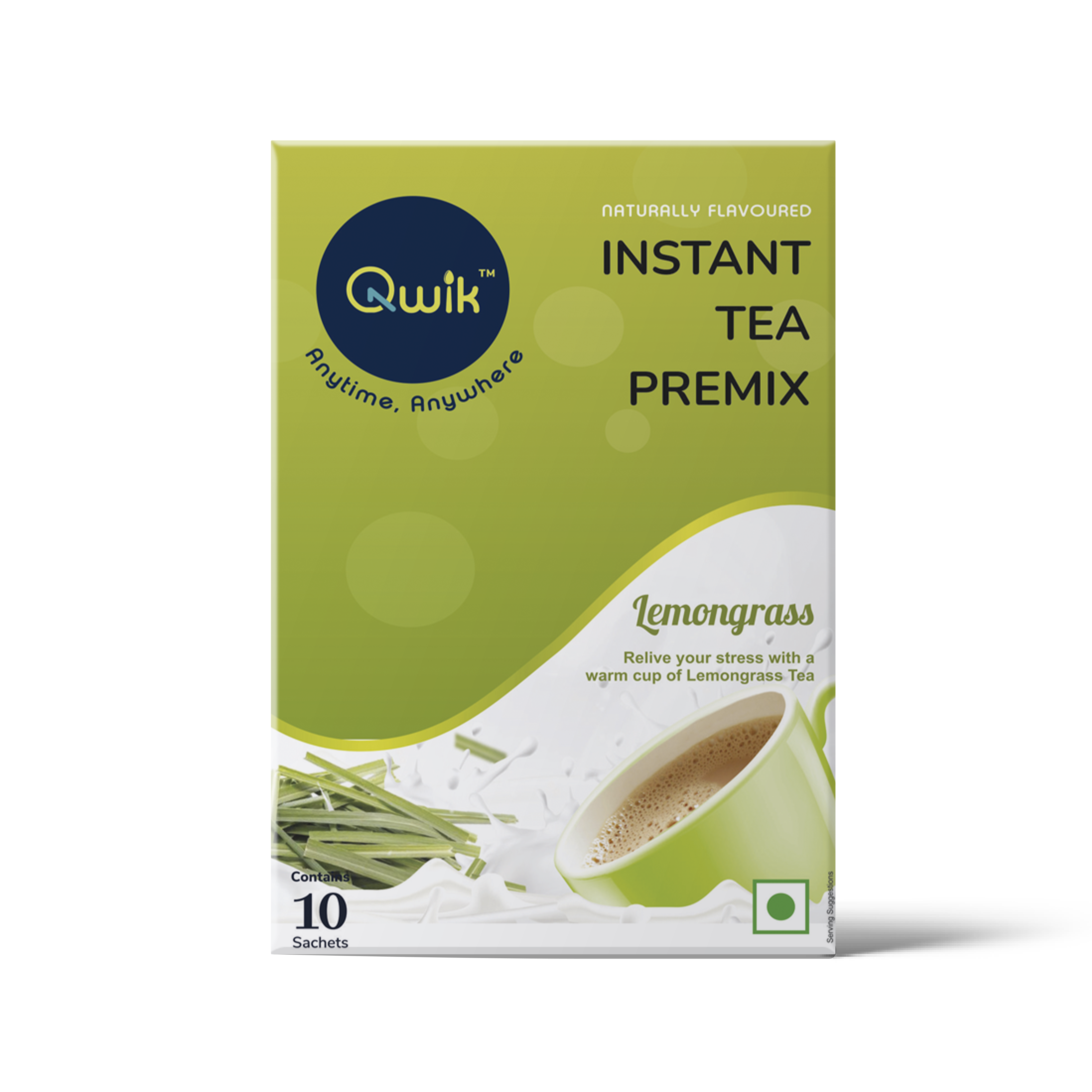 Qwik Instant Tea Premix Lemongrass 10 pouch